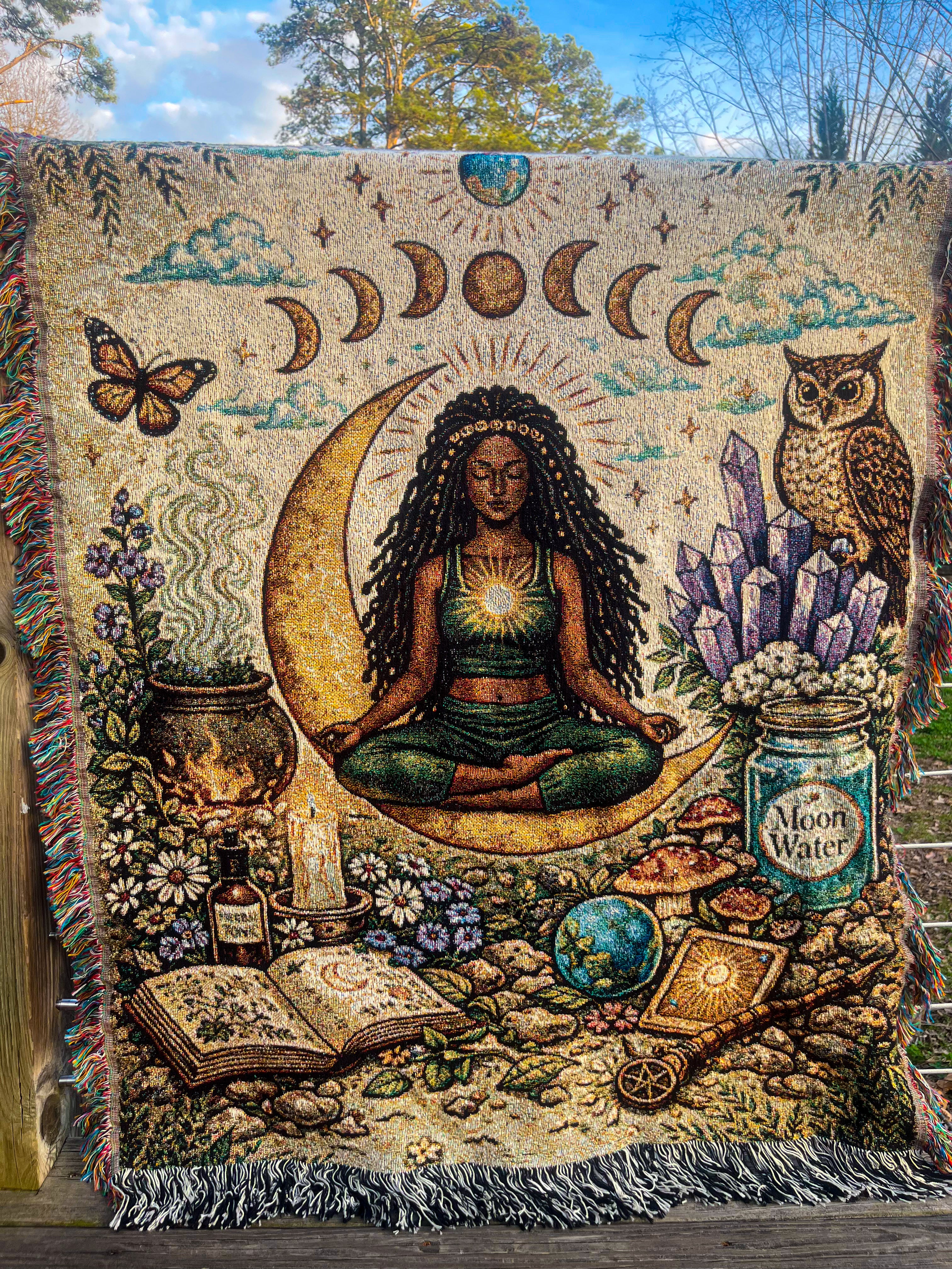 Goddess Woven Blanket